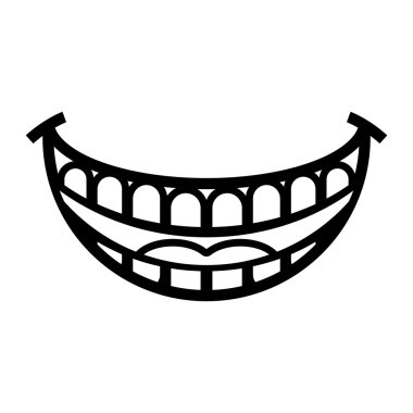 gülümseme vektör simgesi