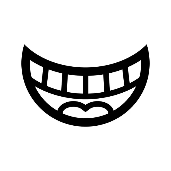 Icono del vector sonrisa — Archivo Imágenes Vectoriales