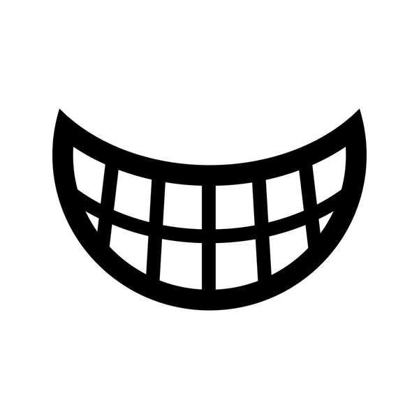 Sourire icône vectorielle — Image vectorielle