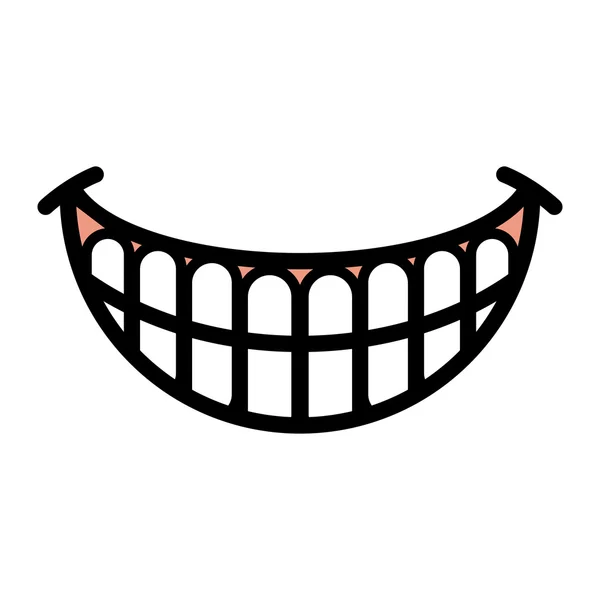 Значок вектора улыбки — стоковый вектор