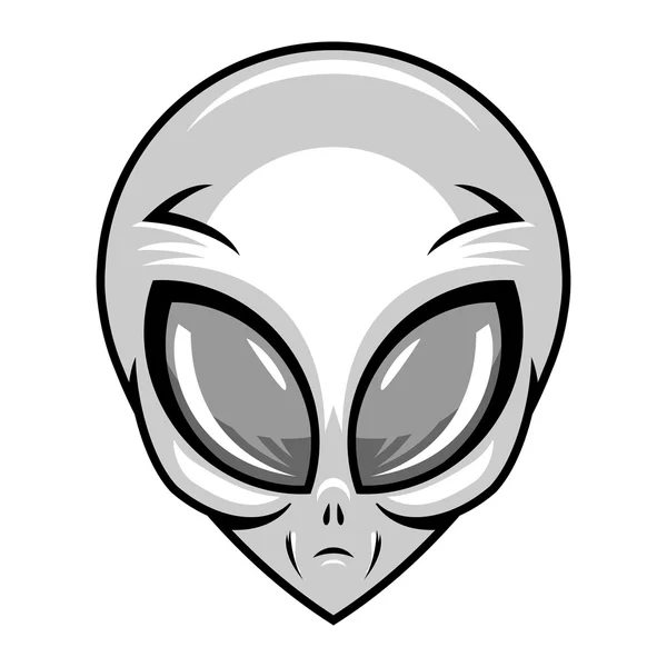 Icono vectorial cabeza alienígena — Archivo Imágenes Vectoriales