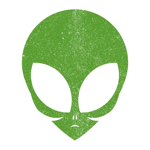Icono vectorial cabeza alienígena — Archivo Imágenes Vectoriales