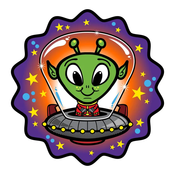 Alien fej Vector Icon — Stock Vector