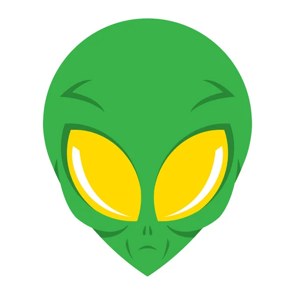 Alien Head Vector Icon — Stock Vector