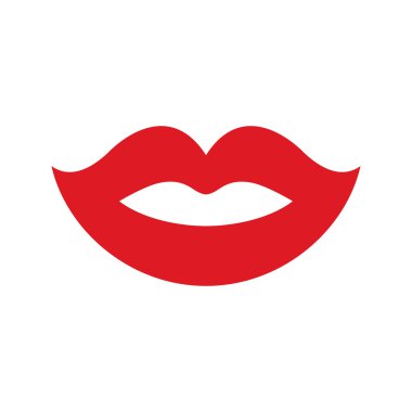 Seksi dudaklar vektör simgesi