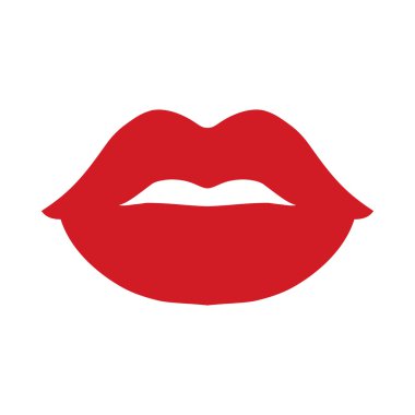 Seksi dudaklar vektör simgesi