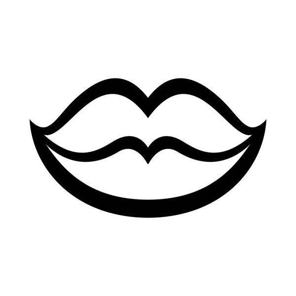 Sexy labios Vector icono — Vector de stock