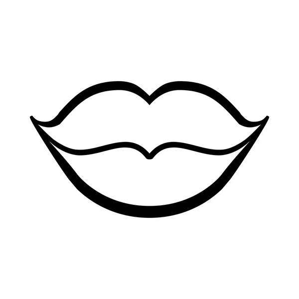 Sexy Lippen Vektor-Symbol — Stockvektor