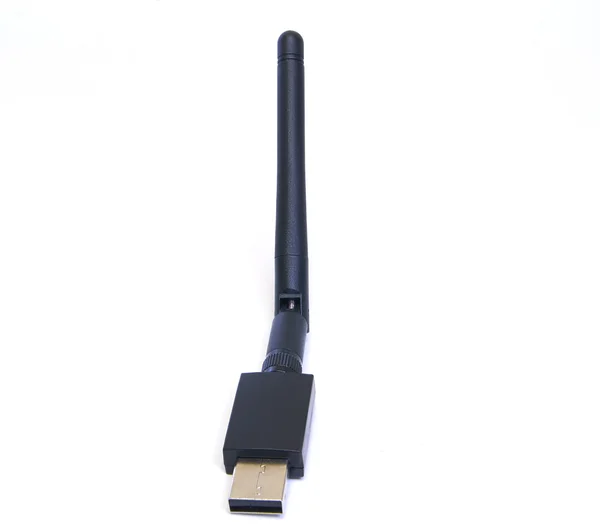 Wi fi adapter usb na białym tle — Zdjęcie stockowe