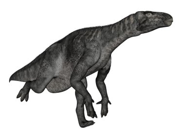 İguandonunun dinozor - 3d render çalıştıran