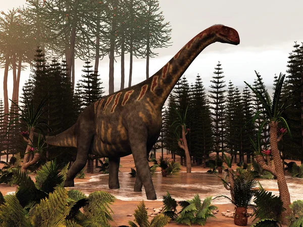 Jobaria dinozaur - renderowanie 3D — Zdjęcie stockowe