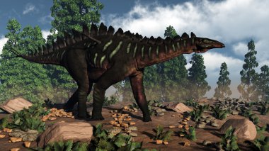 Miragaia dinozor - 3d render