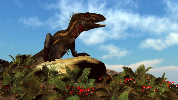 Nanotyrannus-dinosaurus rusten - 3d render — Stockfoto