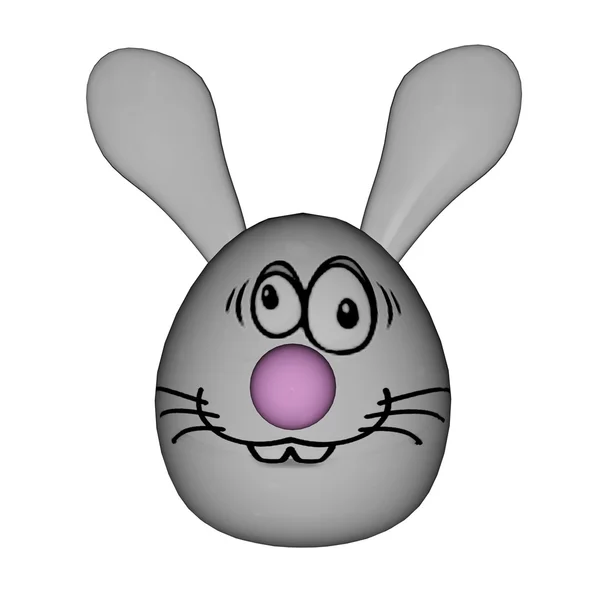 Easter rabbit egg - 3D render — Stock Photo, Image