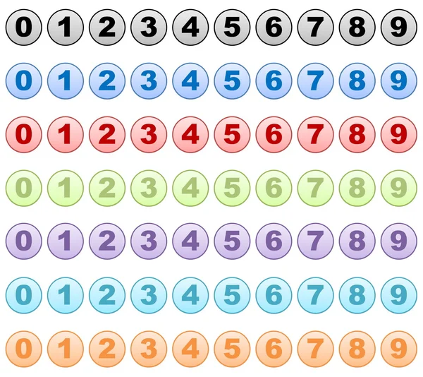 Set of numbers — Stock Photo, Image