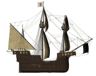 San Buenaventura gemi - 3d render