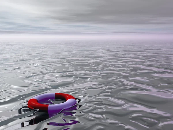 Life buoy hope - 3D render — Stock Photo, Image
