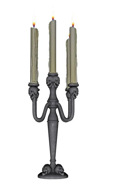 Candelabro aterrador - 3D render —  Fotos de Stock