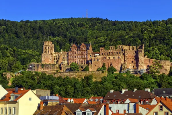 Berühmte burgruine heidelberg, deutschland — Stockfoto