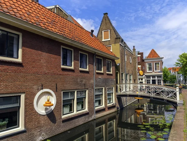 Canal in Gouda, Netherlands — Stock Photo, Image