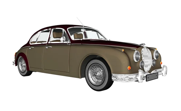 Vintage luxury car - 3D render — Stock Photo, Image