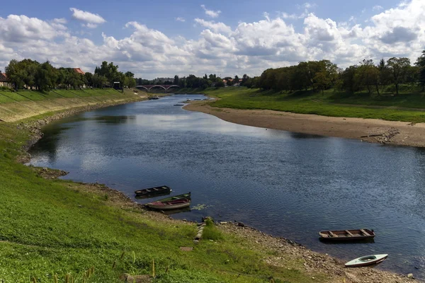 Rzeka Kupa w Sisak, Chorwacja — Zdjęcie stockowe