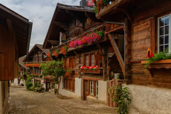 Деревня Бриенц, кантон Берн, Швейцария — стоковое фото