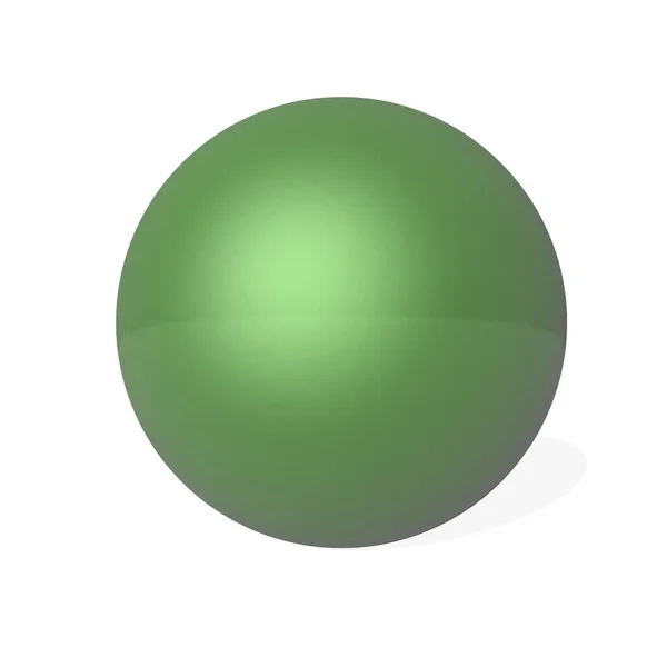 Green sphere - 3D render — Stock Photo, Image