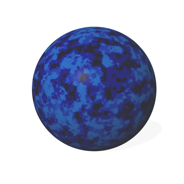 Esfera de Lapis lazuli - renderização 3D — Fotografia de Stock