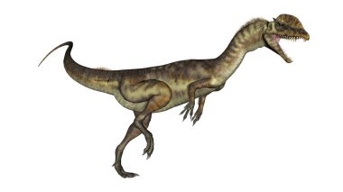 Dilophosaurus dinozor kükremesi - 3 boyutlu görüntüleme