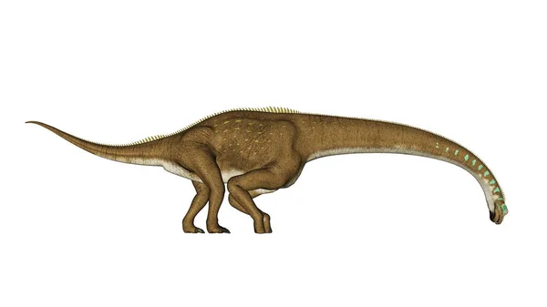 Жирафатитан пьет динозавров - 3D рендеринг — стоковое фото