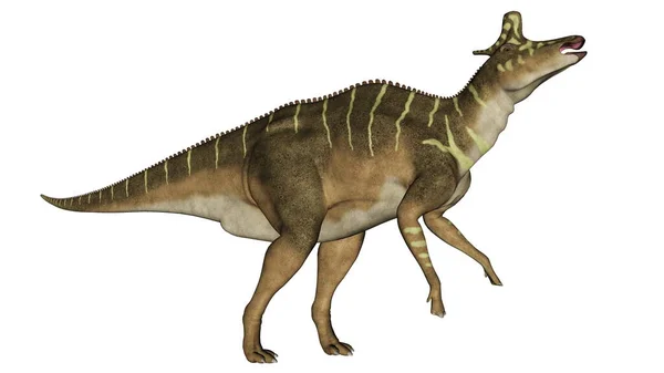 Lamposaurus டைனோசர் சாப்பிடுதல் 3D ரெண்டர் — ஸ்டாக் புகைப்படம்