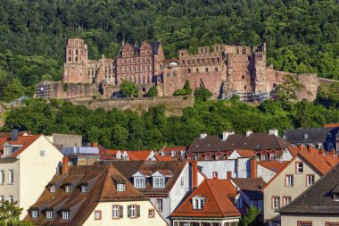 Heidelberg, Almanya 'daki eski şatonun kalıntıları