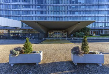 Geneva, Switzerland - December 07, 2020: World Health Organization, WHO - OMS, Headquarters clipart