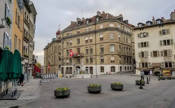ジュネーヴのブルグ・ド・4広場、スイス — ストック写真