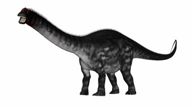 Apatosaurus dinozor yürüyüşü - 3D görüntüleme