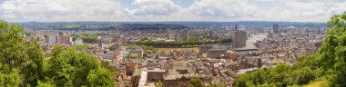 Liege, Belçika 'nın panoramik görünümü