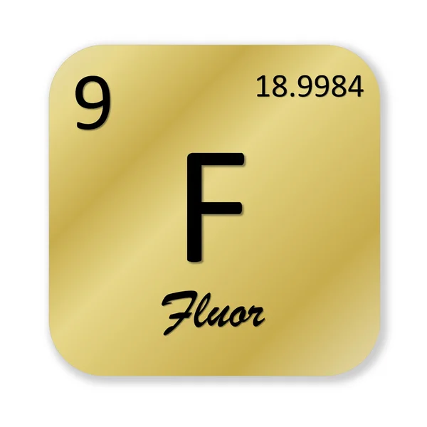 Fluor element, franska fluor — Stockfoto