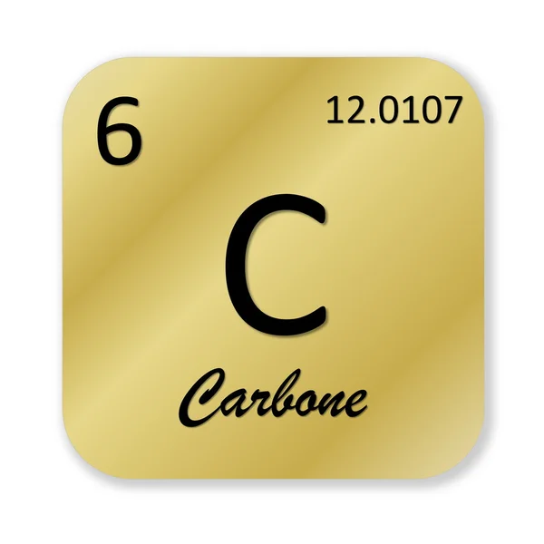 Carbon element, french carbone — Stock Photo, Image