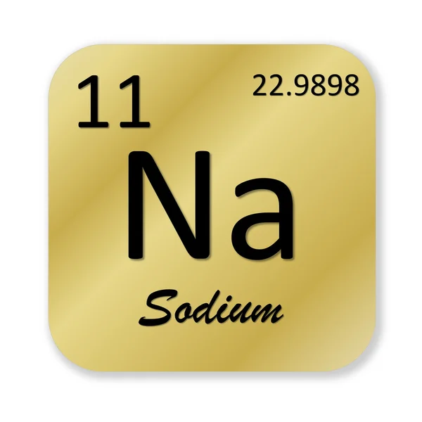 Natrium element — Stockfoto