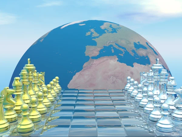 Global strategy - 3D render — Stock Photo, Image