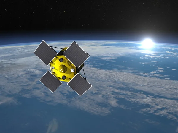 Acrimsat satellite - 3D render — Stock Photo, Image