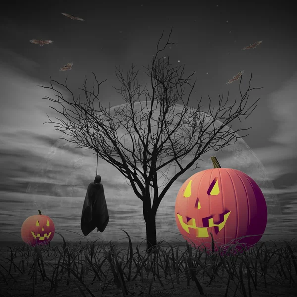 Décor d'Halloween - rendu 3D — Photo