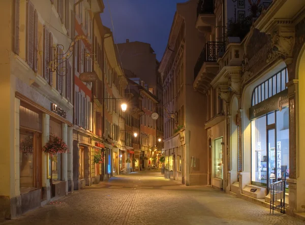 Strasse in vevey, schweiz (hdr) — Stockfoto