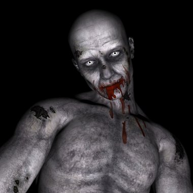 Zombie halloween - 3d render için