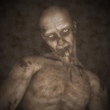 Zombie halloween - 3d render için