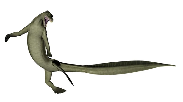 メソサウルス恐竜 - 3 d のレンダリング — ストック写真