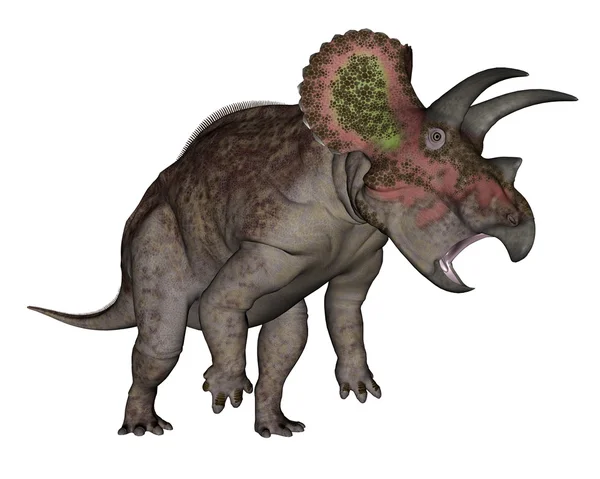 Triceratops dinosaurie stå upp - 3d render — Stockfoto