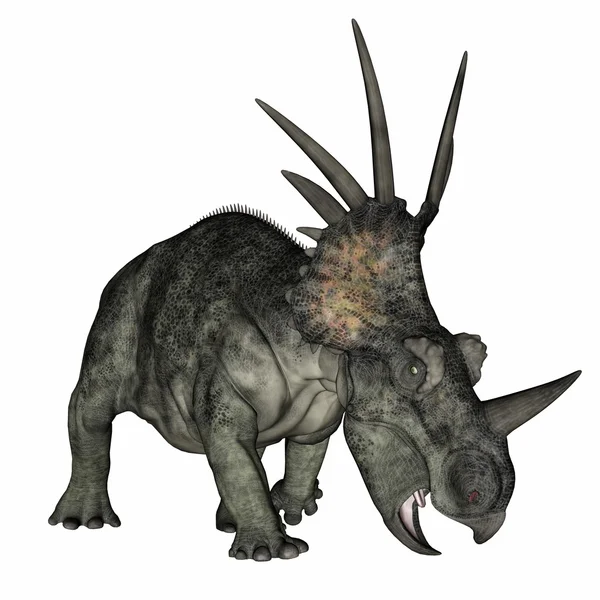 Styracosaurus 공룡-3d 렌더링을 서 — 스톡 사진