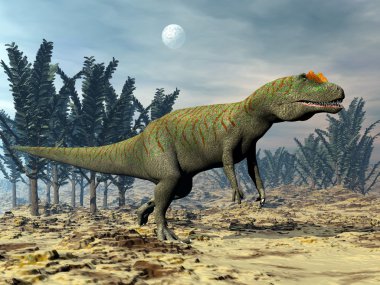 Allosaurus dinozor - 3d render
